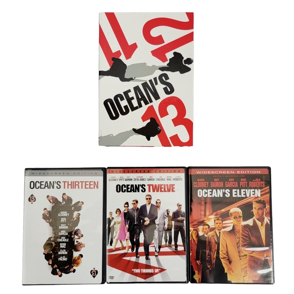 Oceans Ocean's Eleven / Ocean's Twelve / Ocean's Thirteen Box Set DVD Collection - Picture 1 of 7
